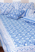 40s Cotton Pillow Cover in Block Print